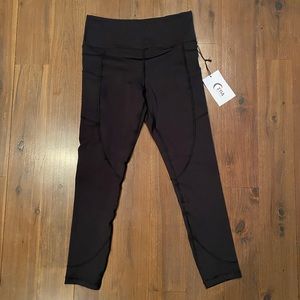 ZYIA black pocket light n tight hi-rise 7/8 24”